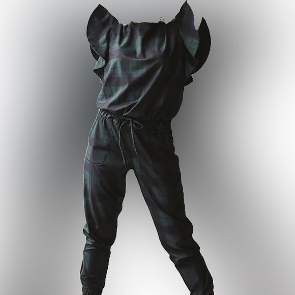 NWT 9 TO 9 JUMPSUIT, MISTLETOE Albion Fit Large Christmas Print One Piece Outfit - Picture 1 of 6